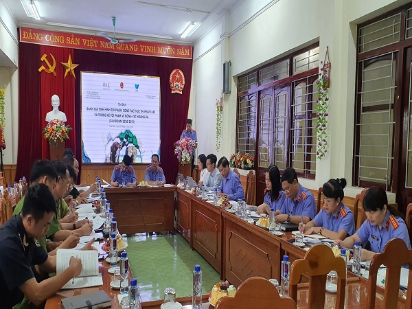 VKSND tỉnh Điện Biên - Tọa đàm thực thi pháp luật và thống kê vi phạm liên quan đến động vật hoang dã