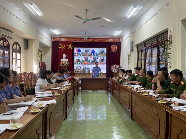 Hội nghị giao ban Liên ngành các cơ quan tiến hành tố tụng – Thi hành án tỉnh Điện Biên, quý II năm 2022