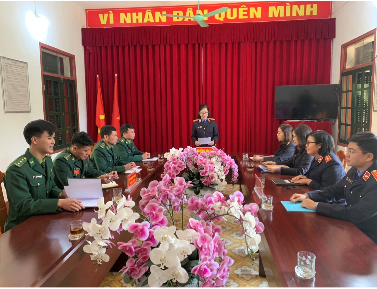 Trực tiếp kiểm sát việc bắt, tạm giữ hình sự của Đồn Biên Phòng Thanh Luông – BCHBP tỉnh Điện Biên