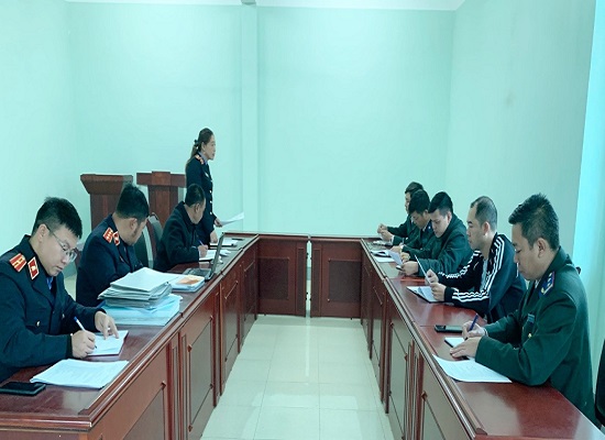 Trực tiếp kiểm sát việc tuân theo pháp luật trong công tác thi hành án dân sự tại Chi cục Thi hành án dân sự huyện Mường Nhé