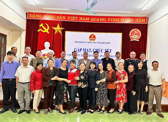 Viện kiểm sát nhân dân tỉnh Điện Biên tổ chức gặp mặt cán bộ hưu trí dịp nhân dịp đầu xuân  Quý Mão 2023