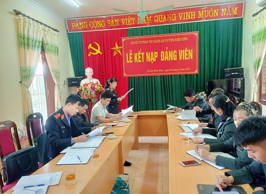 VKSND huyện Điện Biên trực tiếp kiểm sát công tác Thi hành án dân sự tại Chi cục Thi hành án dân sự huyện Điện Biên