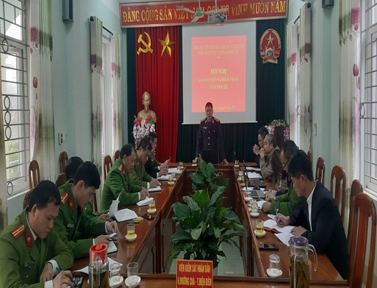 Giao ban Liên ngành tố tụng – Thi hành án dân sự huyện Mường Chà  6 tháng cuối năm 2022