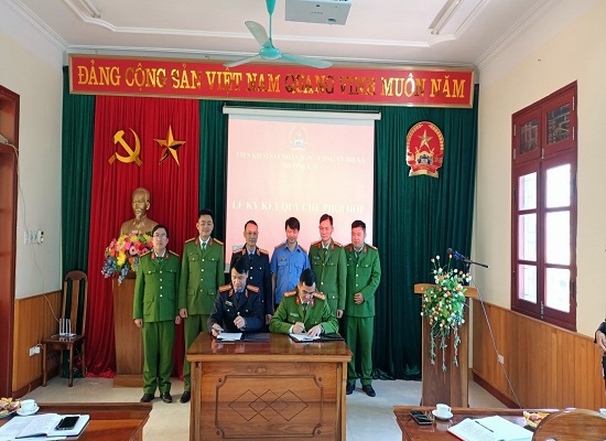 VKSND Thị xã Mường Lay Ký Quy chế phối hợp