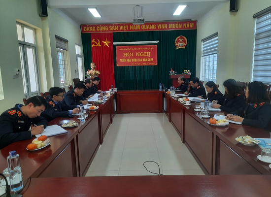 VKSND huyện Nậm Pồ tổ chức Hội nghị triển khai công tác năm 2023
